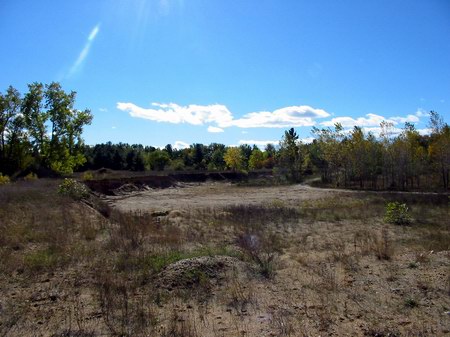 Northland Drive-In Theatre - Lot Is Excavated - Photo From Water Winter Wonderland (newer photo)